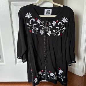Storybook knits sweater with zipper